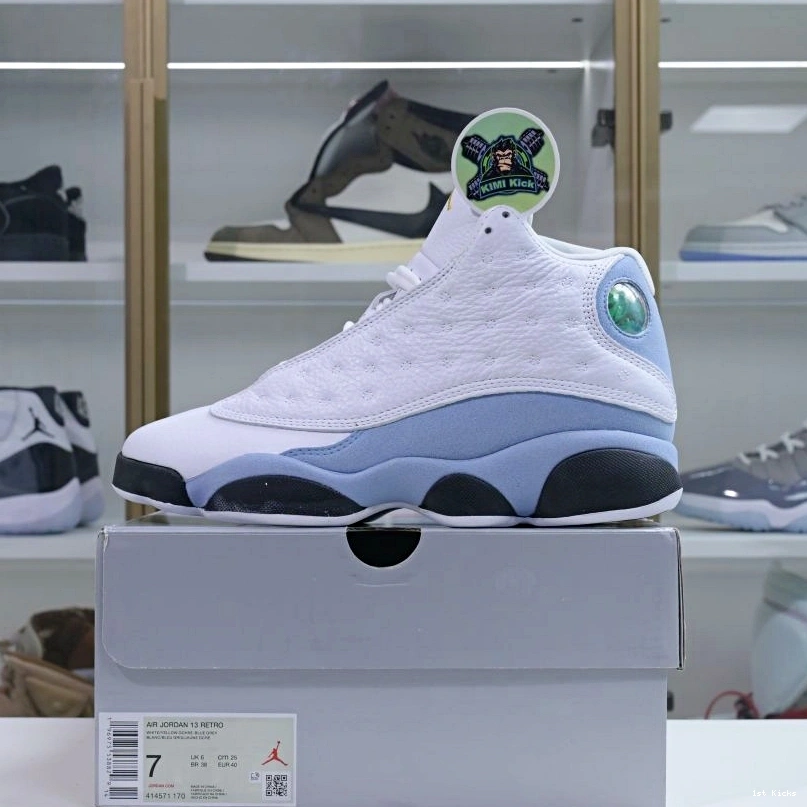 1st Kicks Shoes 13“Blue Kimikick Air TopPick Grey” 1907 Jordan 1205